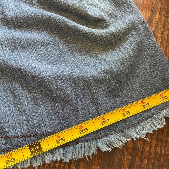 GEORGE COLLECTION  Long  Blue Jean skirt size 34 waist   Vintage - Picture 6 of 16